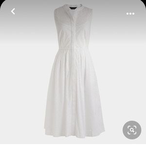EUC J.Crew Eyelet Shirtdress - size 4